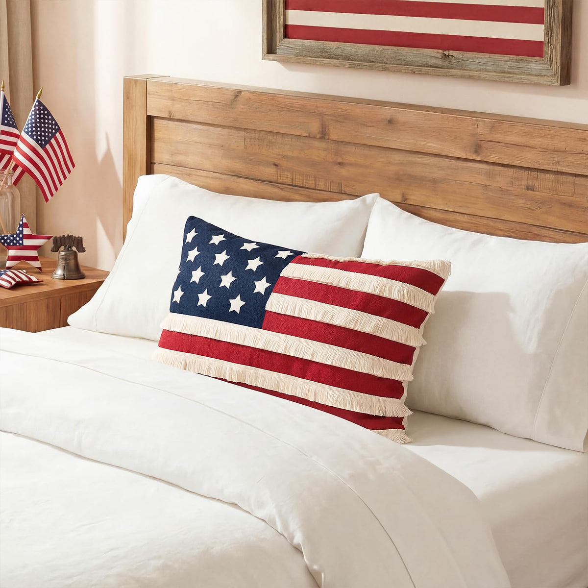 Bunny Chorus machine washable pillow cover simplifies cleanup after celebrations