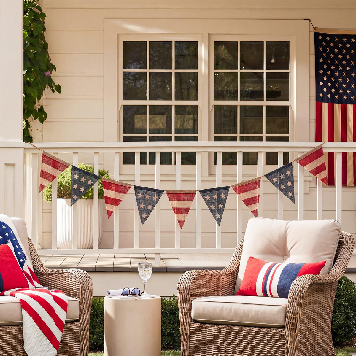 Bunny Chorus versatile indoor outdoor patriotic decor for home or classroom