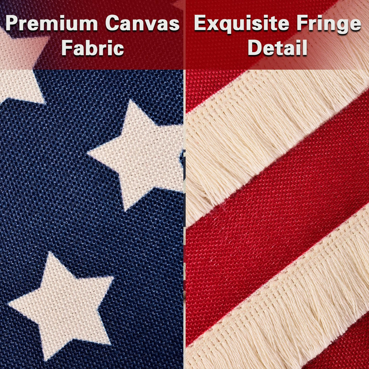 Bunny Chorus vintage Americana flag stripes evoke retro patriotic decor in rooms
