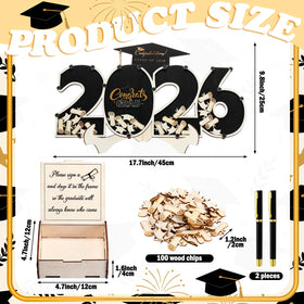 Burbell wooden graduation box for keepsakes.
