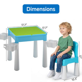burgkidz compact table and chair dimensions fit small playrooms