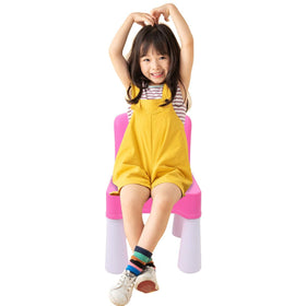 burgkidz plastic kids chair anti-slip-legs; stable support on various surfaces.