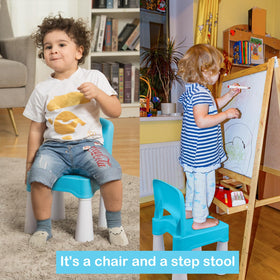 The burgkidz toddler chair is suitable for indoor and outdoor use for versatile settings.