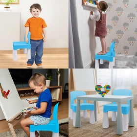 The burgkidz toddler chair's lightweight design allows easy movement between rooms.