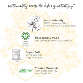 Great as a baby shower gift: Burt's Bees Baby hooded towel for travel and beach use.