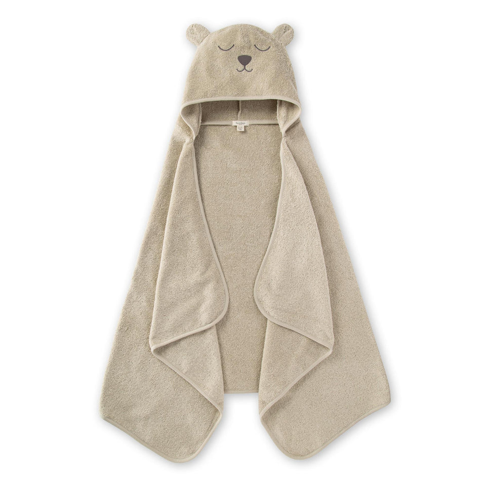 Burt's Bees Baby toddler towel with bear hood for cozy bath time