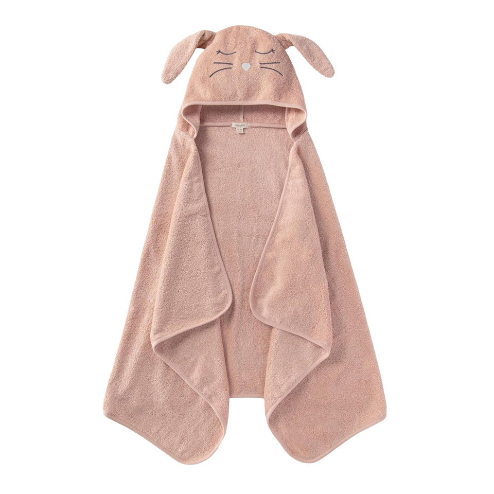 Burt's Bees Baby toddler hooded towel with animal face for bath time fun and comfort