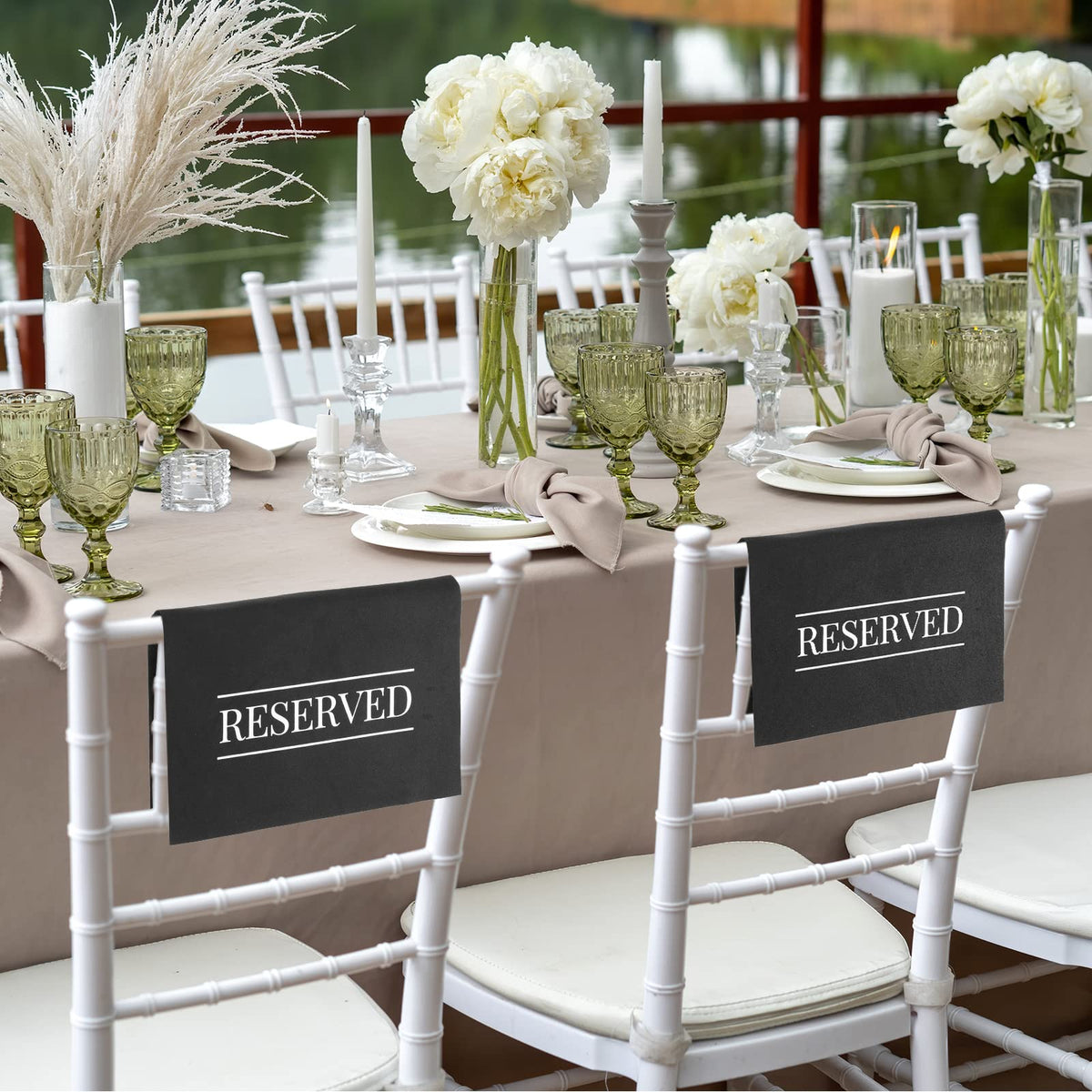 Buryeah polyester reserved signs are durable yet lightweight for reuse.