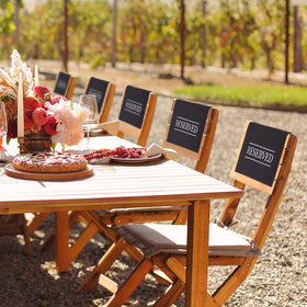 Buryeah wedding party reserved signs help guests find seating smoothly.