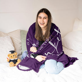 Butonus Get Well blanket close-up shows comforting message and soft fabric.