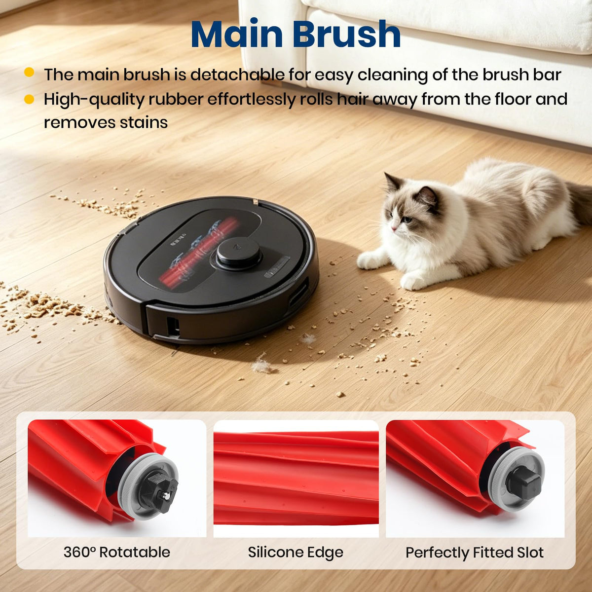 BUXEBUX Roborock Qrevo S Pro mop pads provide a streak-free floor wipe