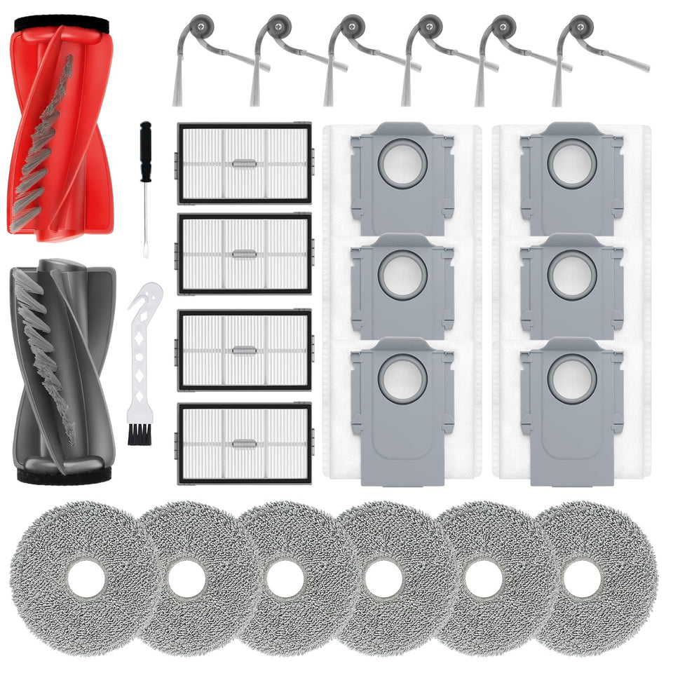 BUXEBUX roller brush replacement for Saros 20 supports thorough edge cleaning