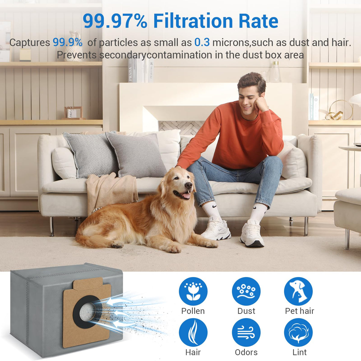 BUXEBUX X10 Pro Omni clean tool for hassle-free robot vacuum upkeep.