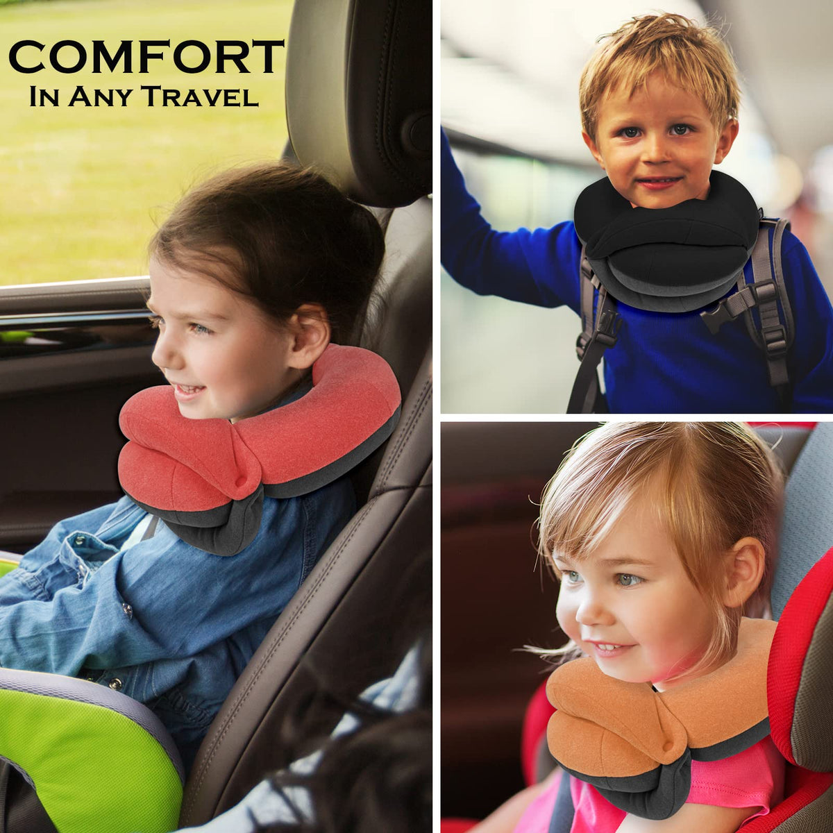BUYUE pillow demonstrates flexible sleeping positions during travel