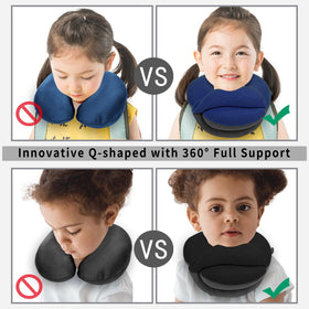 BUYUE memory foam contours the neck and chin for long trips
