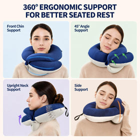 BUYUE memory foam cover contours to the neck for gentle support.