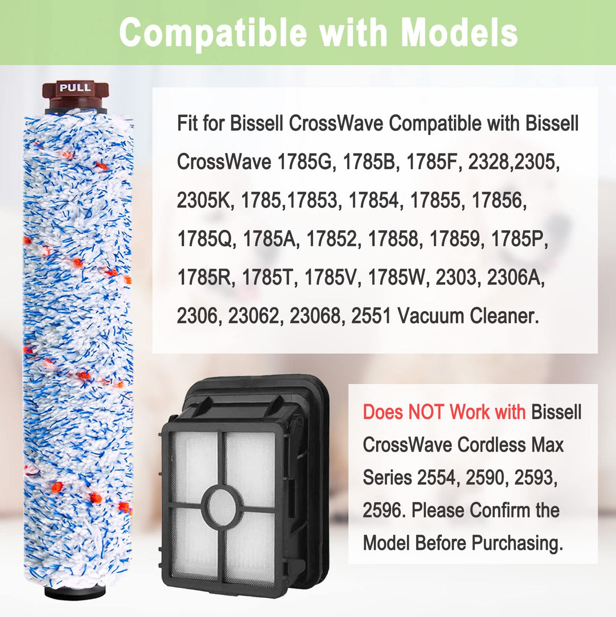 Bvhonwe CrossWave HEPA filter set capturing fine dust for cleaner air