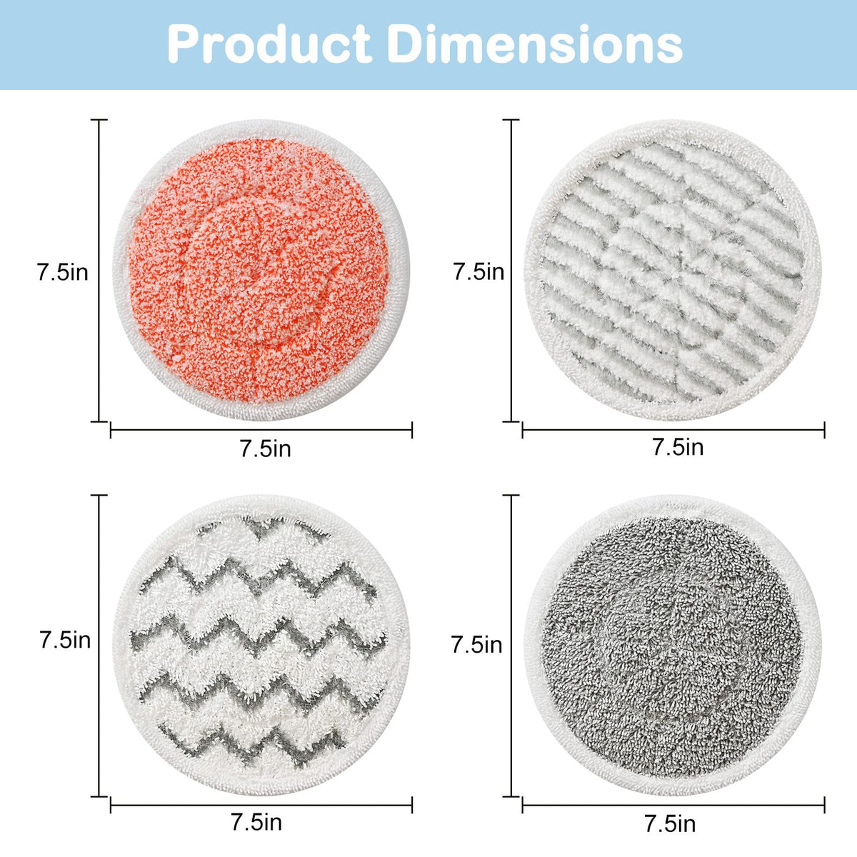 Bvhonwe heavy scrub soft touch pad set for varied tasks