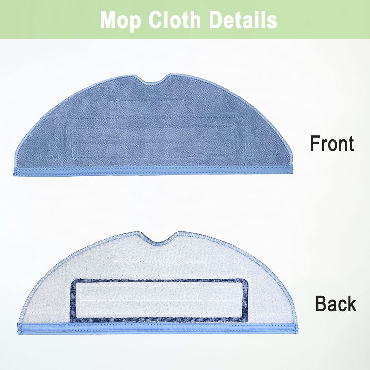 Bvhonwe Roborock mop cloths pack delivers effective wiping and dirt pickup