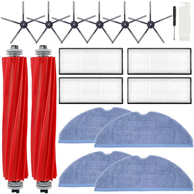Bvhonwe Roborock roller brush pack for thorough edge cleaning on various floors