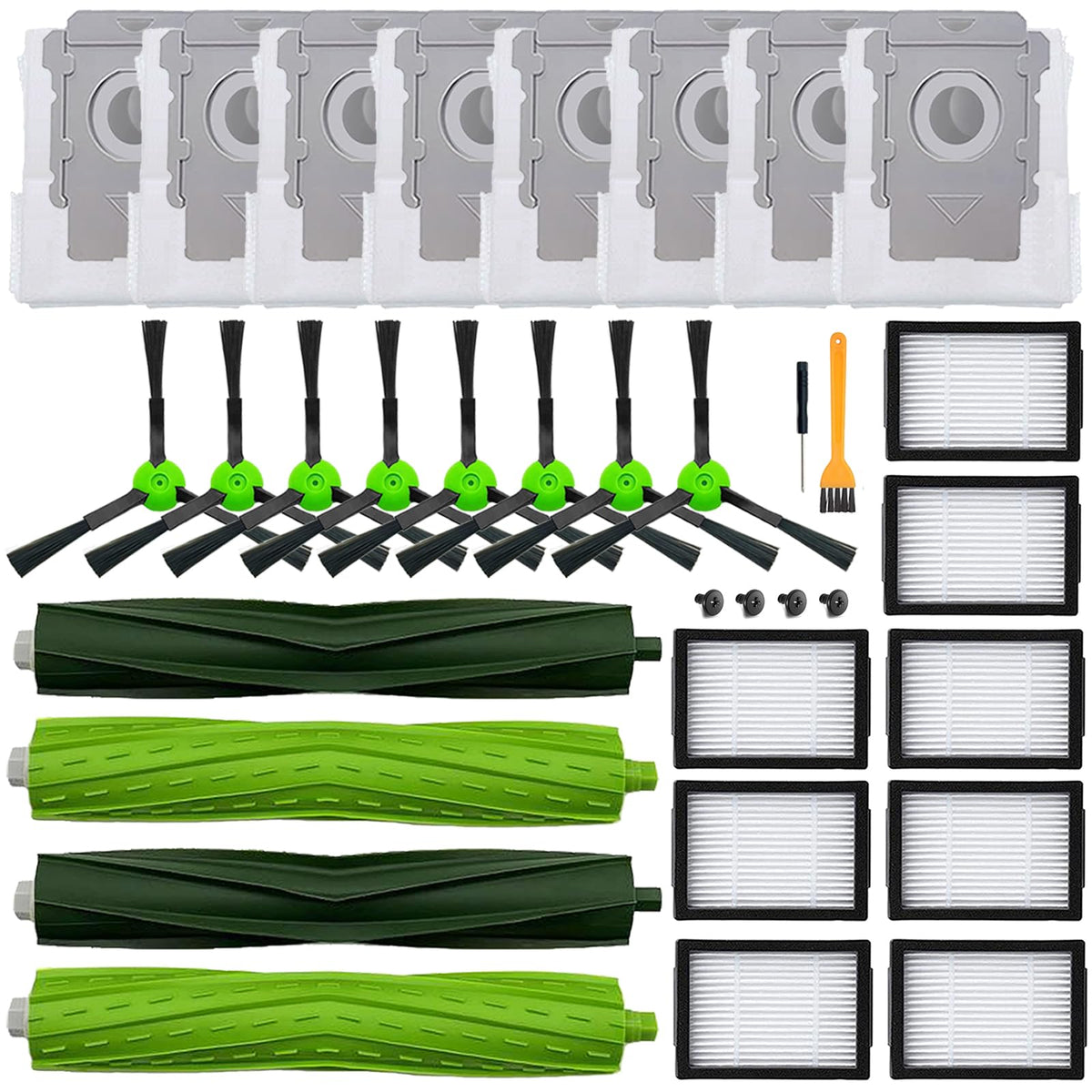 BVHONWE roller brush set for Roomba, preserves cleaning performance