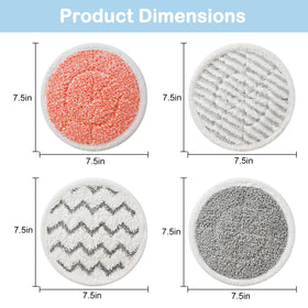 Bvhonwe S7001 velvet-bristle pad combo for deep cleaning.