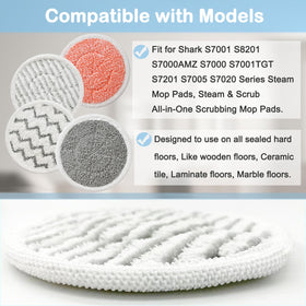 Bvhonwe Shark S7001 S8001 pad pack 12 for versatile scrubbing
