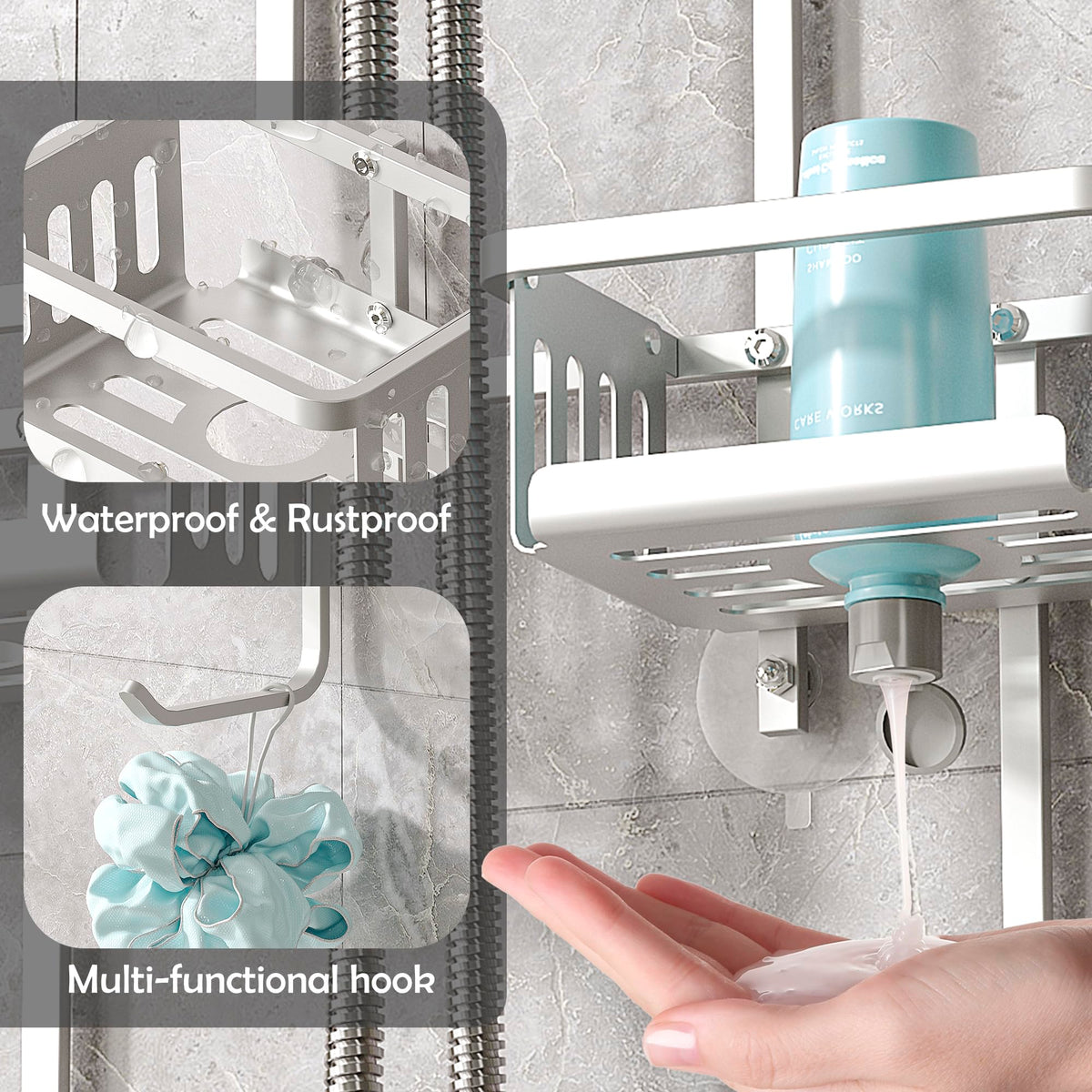 BXINREDA modern design adds sleek storage to bathrooms.