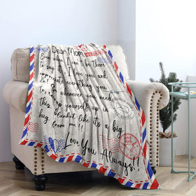 BXZWLK Mom blanket measures 60x50 inches for easy coverage