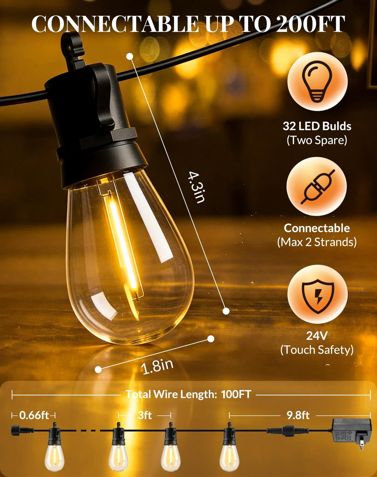 BYGUQ connectable design lets you extend coverage as needed