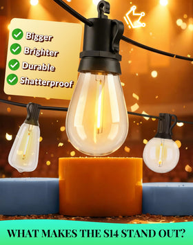 BYGUQ Remote-dimmable outdoor lights offer adjustable brightness for gatherings.
