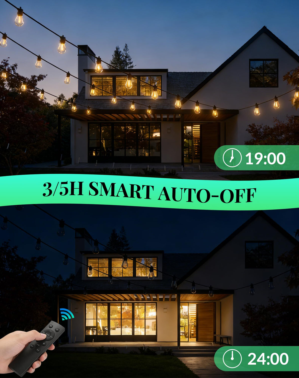 BYGUQ Waterproof design withstands rain for year-round outdoor use.