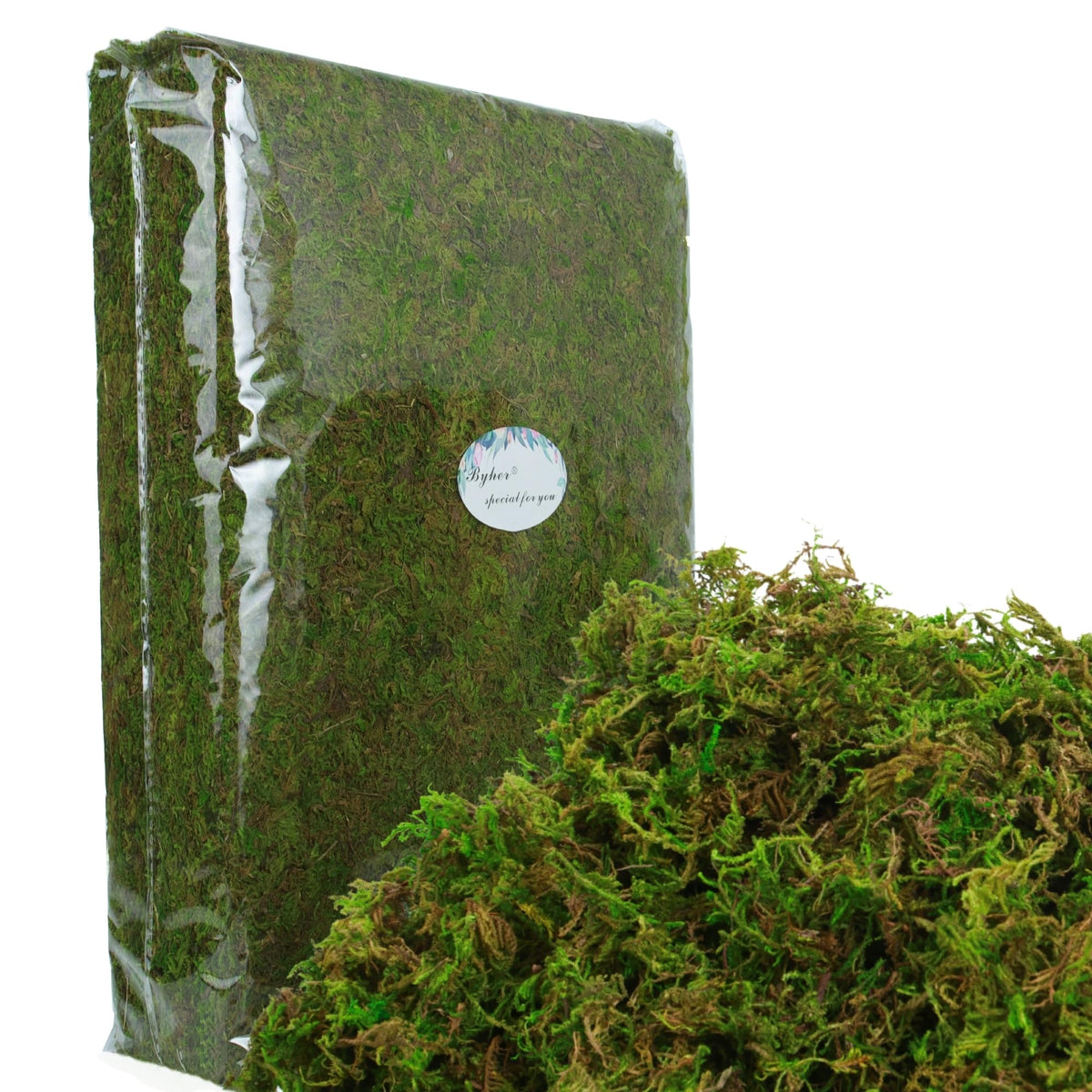 BYHER green moss fairy garden scene with lifelike texture.