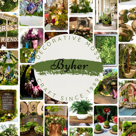 BYHER green moss indoor decor usage promotes year-round greenery without care.