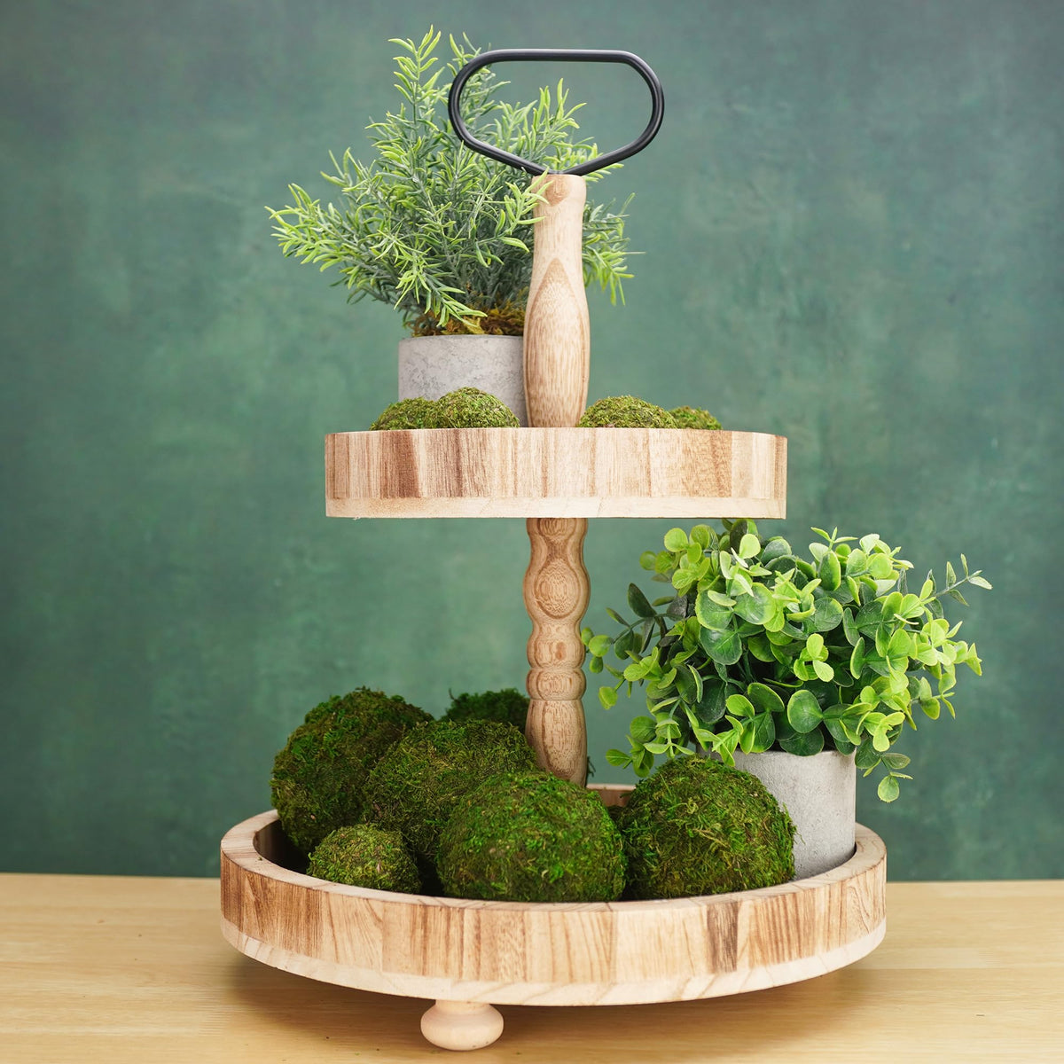 BYHER moss balls pair with greens for elegant giftable decor sets