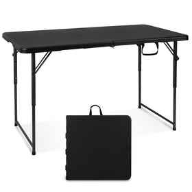 Byliable folding table open setup showcasing spacious 4 ft surface for gatherings