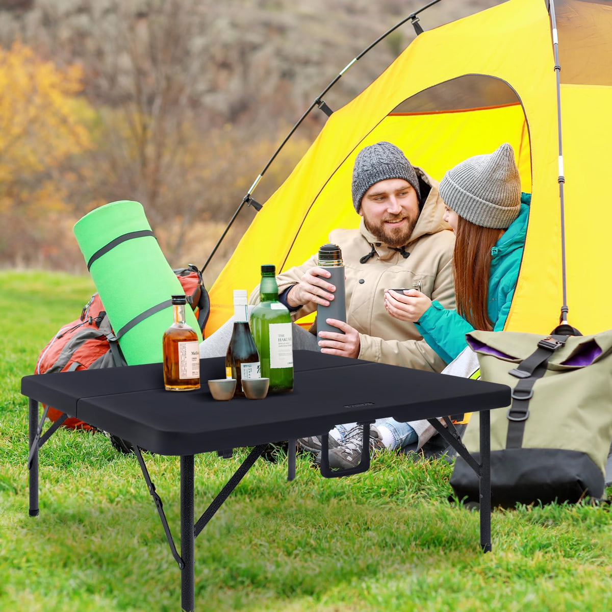 Byliable indoor-outdoor dining setup for versatile events