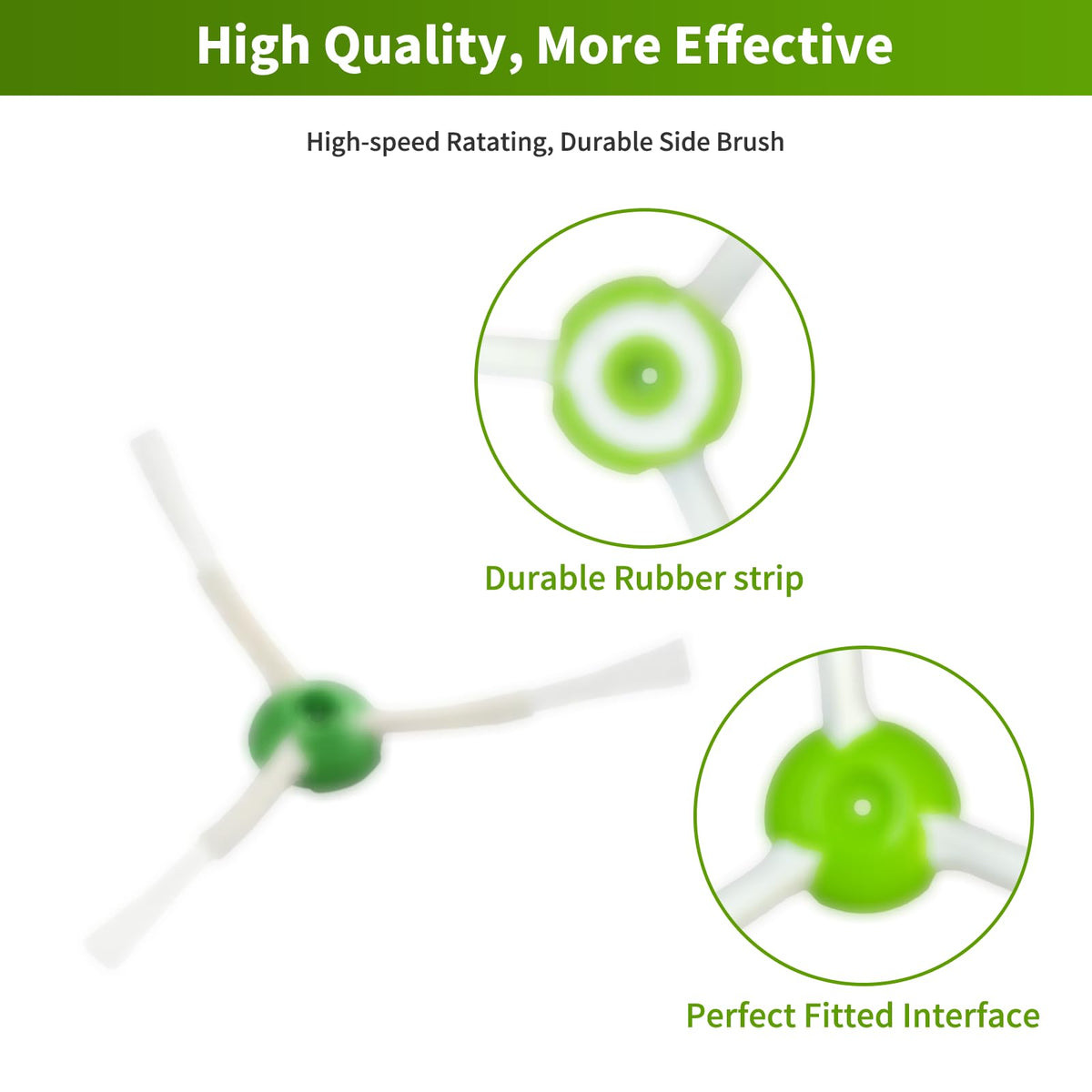 BYOFI Roomba cleaning brush helps remove hair and debris.