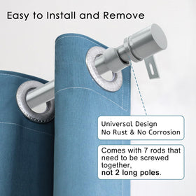 Byondeth curtain rod 1-inch diameter provides sturdy support for drapes