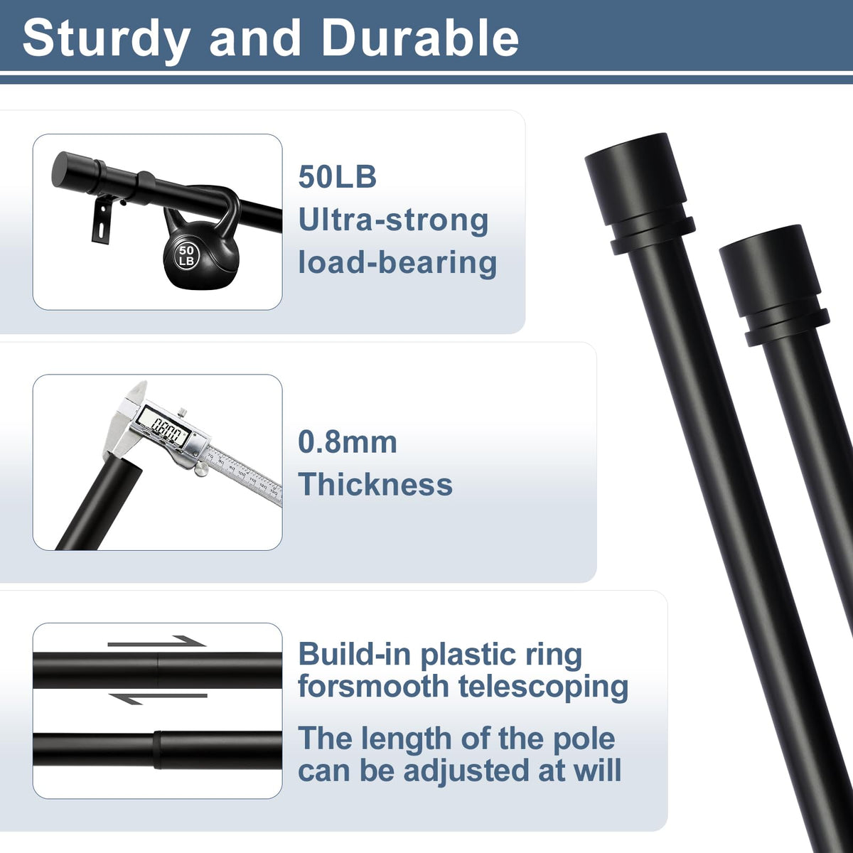 Byondeth curtain rod easy installation with complete mounting hardware.