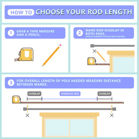 Byondeth curtain rod supports up to 50 pounds, suitable for various curtain weights.