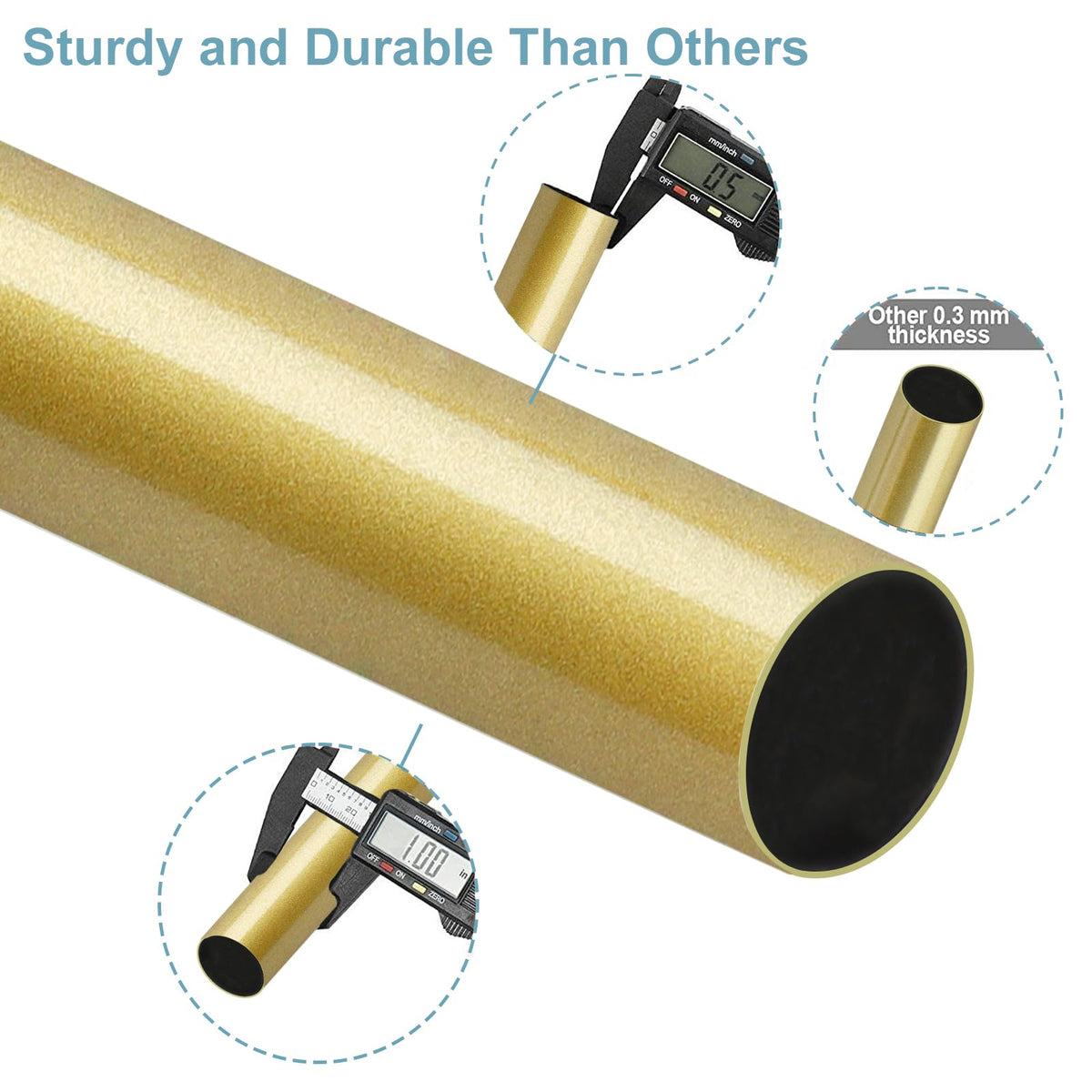 Byondeth curtain-rod living-room-bedroom-nursery setup suits multiple rooms.
