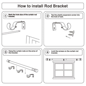Byondeth curtain rod offers versatile use across living room, bedroom, and more.