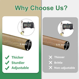 Byondeth screw-together design enables quick length customization