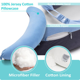 BYRIVER pillow with removable cover for easy cleaning and care.