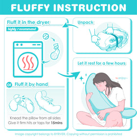 BYRIVER travel-friendly body pillow for on-the-go comfort.