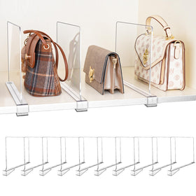 BYSOQIJAH shelf divider clip-on installation enables quick setup on slim shelves.