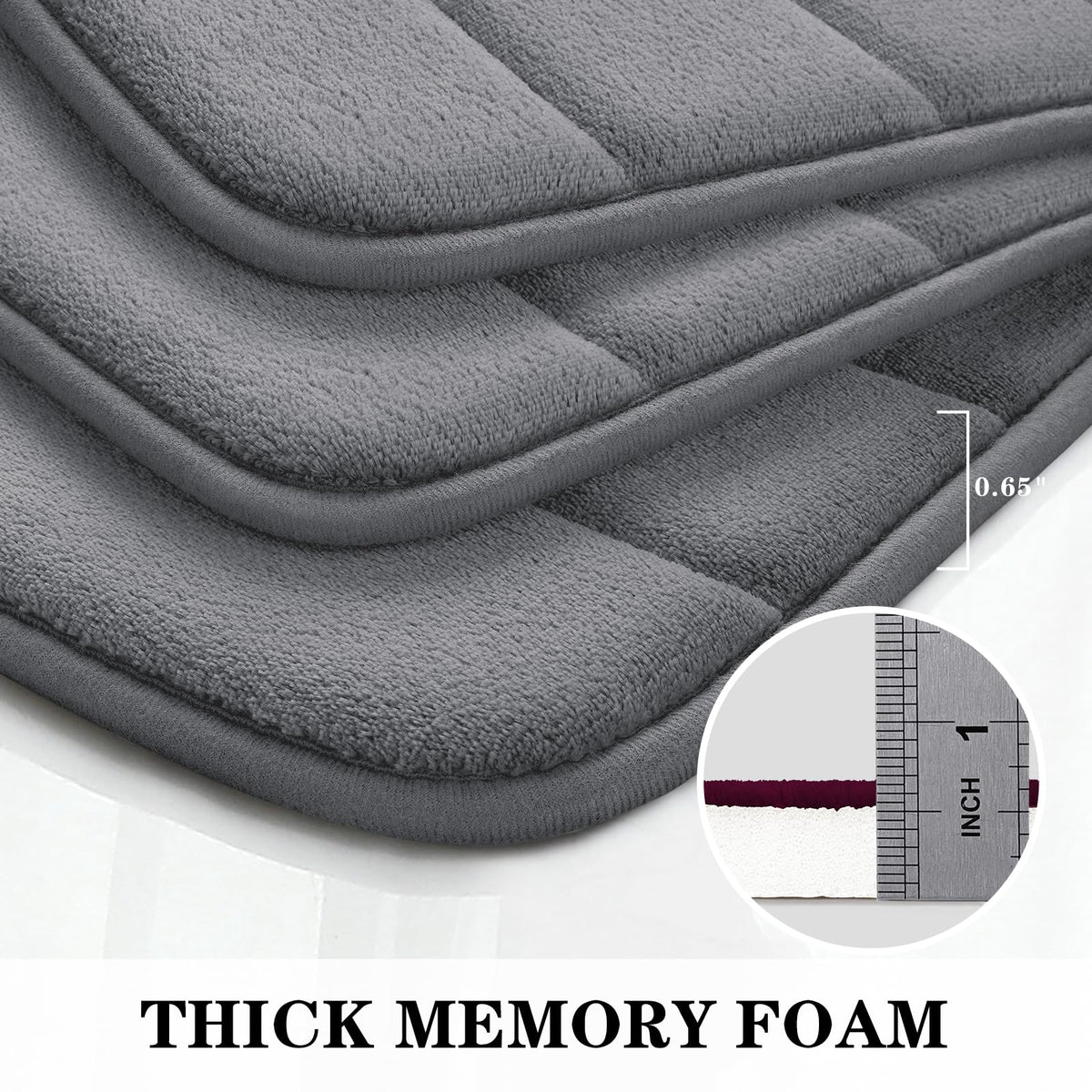 BYSURE anti-slip back keeps rugs secure on wet floors