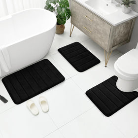BYSURE toilet contour rug 24in x 20in close view highlighting contour fit.