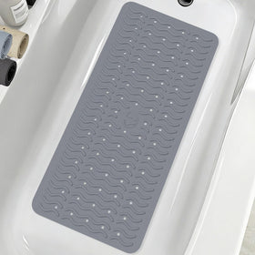 BYTANA non-slip bathtub mat with wave texture for secure footing in the shower.